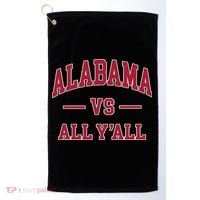 Co. Alabama ' Black Cotton Polyester Blend Modern Classic Golf Towel thumb 0