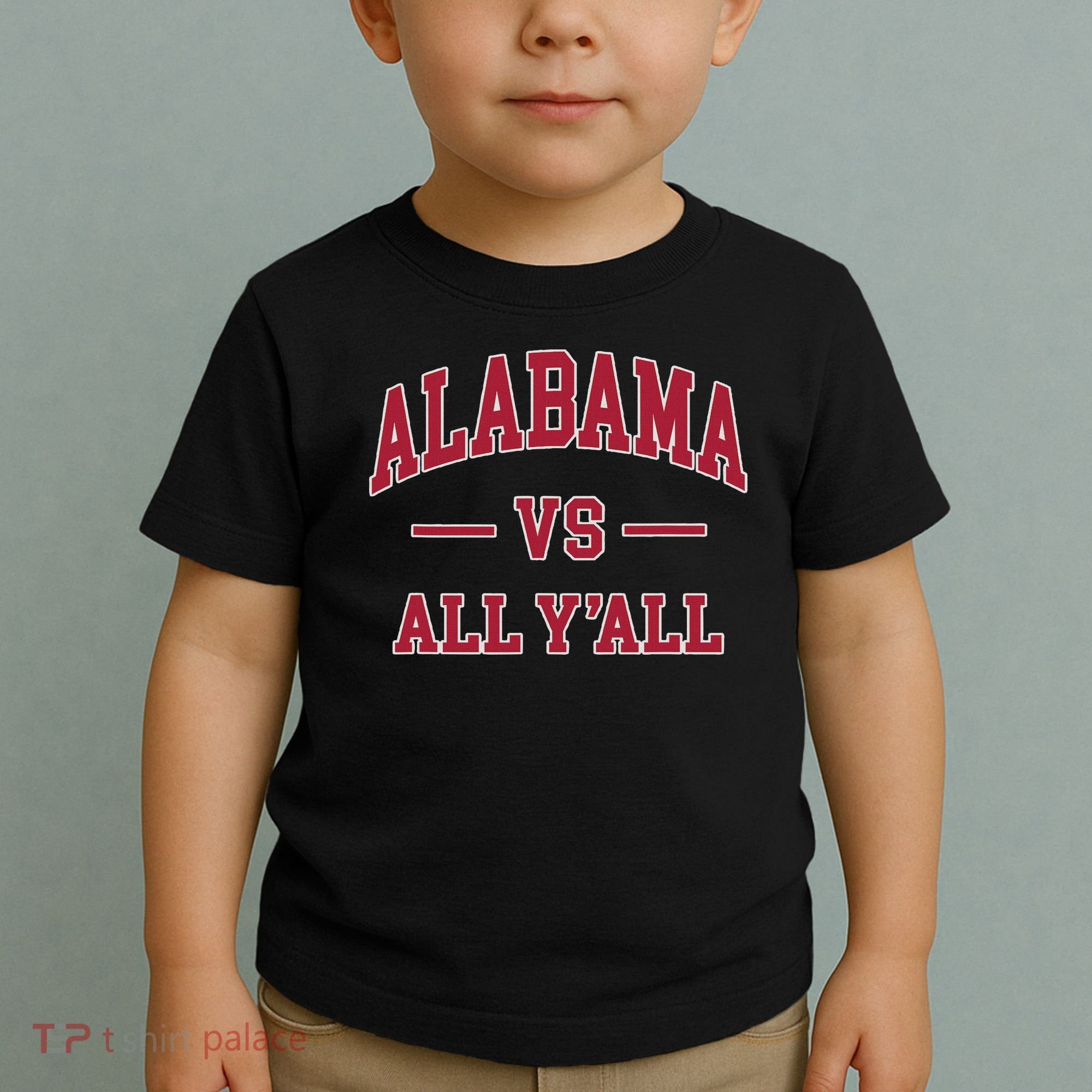 Co. Alabama ' Black Cotton Polyester Blend Modern Classic Toddler T-Shirt