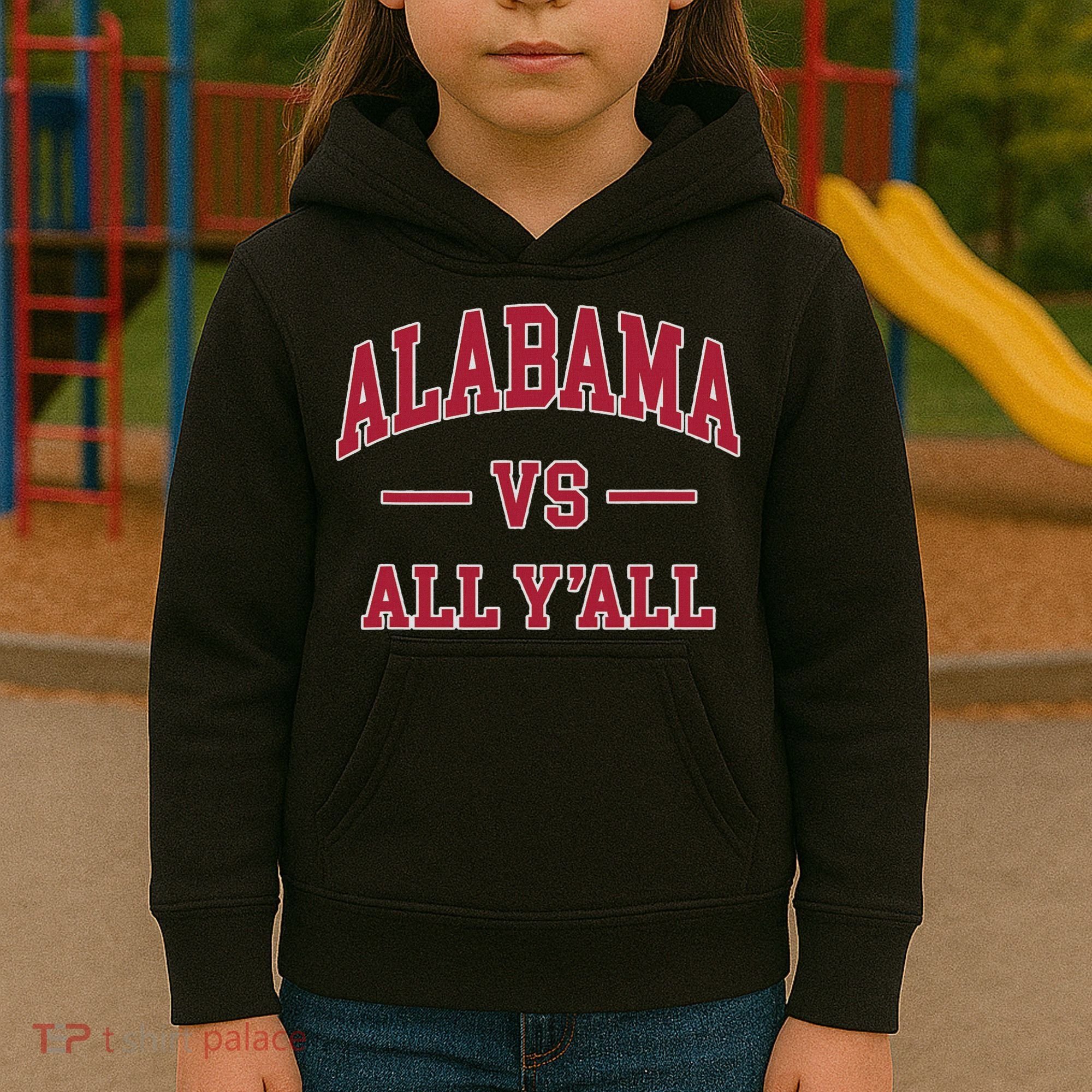 Co. Alabama ' Black Cotton Polyester Blend Modern Classic Kids Hoodie
