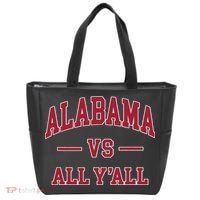 Co. Alabama ' Black Cotton Polyester Blend Modern Classic Tote Bag thumb 0