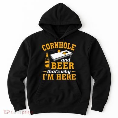 Cornhole And Beer Cornhole Player Funny Cornhole Team Hoodie
