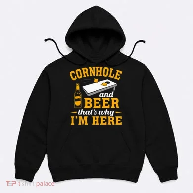 Cornhole And Beer Cornhole Player Funny Cornhole Team Hoodie