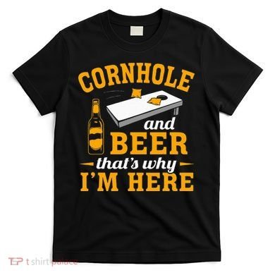 Cornhole And Beer Cornhole Player Funny Cornhole Team T-Shirt