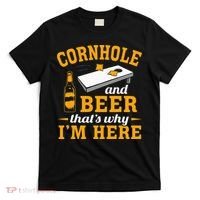 Cornhole And Beer Cornhole Player Funny Cornhole Team T-Shirt thumb 0