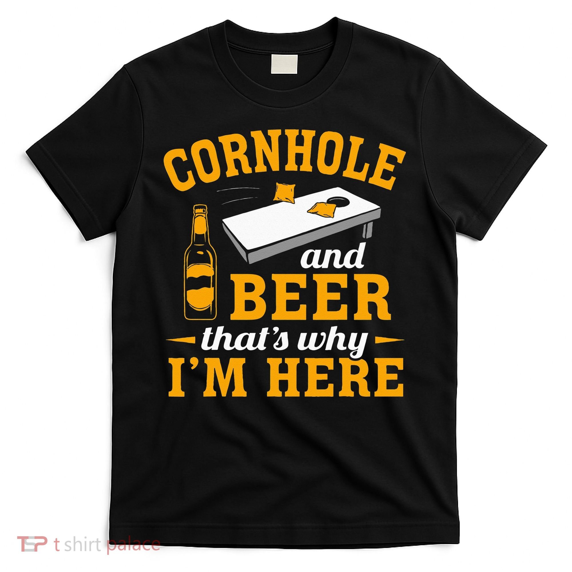 Cornhole And Beer Cornhole Player Funny Cornhole Team T-Shirt