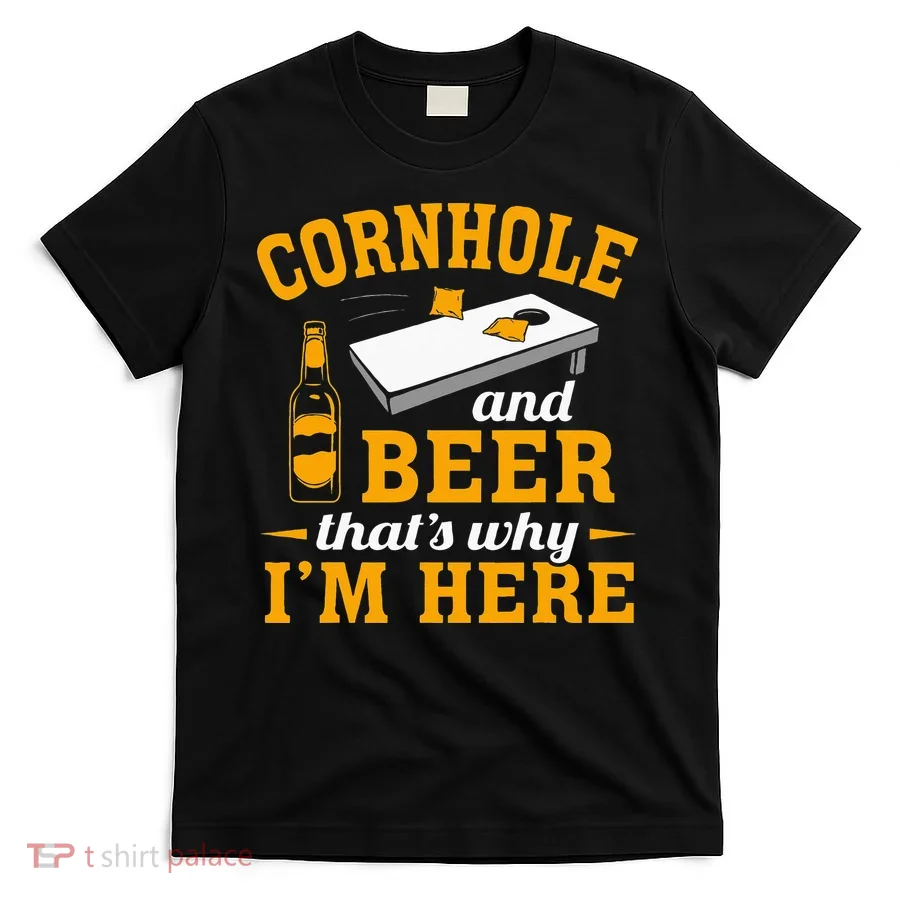 Cornhole And Beer Cornhole Player Funny Cornhole Team T-Shirt