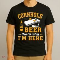 Cornhole And Beer Cornhole Player Funny Cornhole Team T-Shirt thumb 3