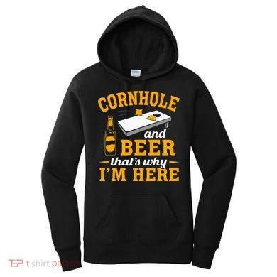 Cornhole And Beer Cornhole Player Funny Cornhole Team Women's Hoodie