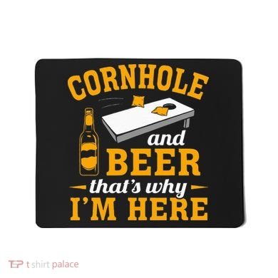 Cornhole And Beer Cornhole Player Funny Cornhole Team Mousepad