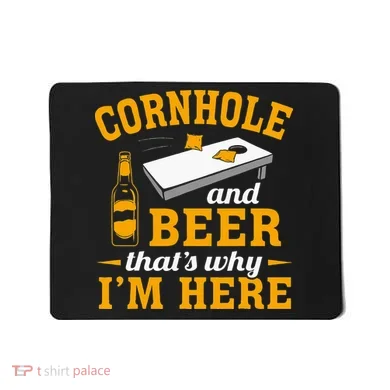 Cornhole And Beer Cornhole Player Funny Cornhole Team Mousepad