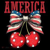 Cute America Cherries Coquette Bow Funny Cherry 4th Of July Coffee Mug thumb 5