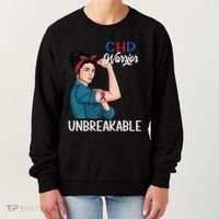 Chd Awareness Congenital Heart Defect Warrior Unbreakable Gift Women's Sweatshirt thumb 0
