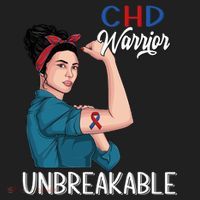 Chd Awareness Congenital Heart Defect Warrior Unbreakable Gift Women's Sweatshirt thumb 2