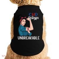 Chd Awareness Congenital Heart Defect Warrior Unbreakable Gift Doggie Tank thumb 0