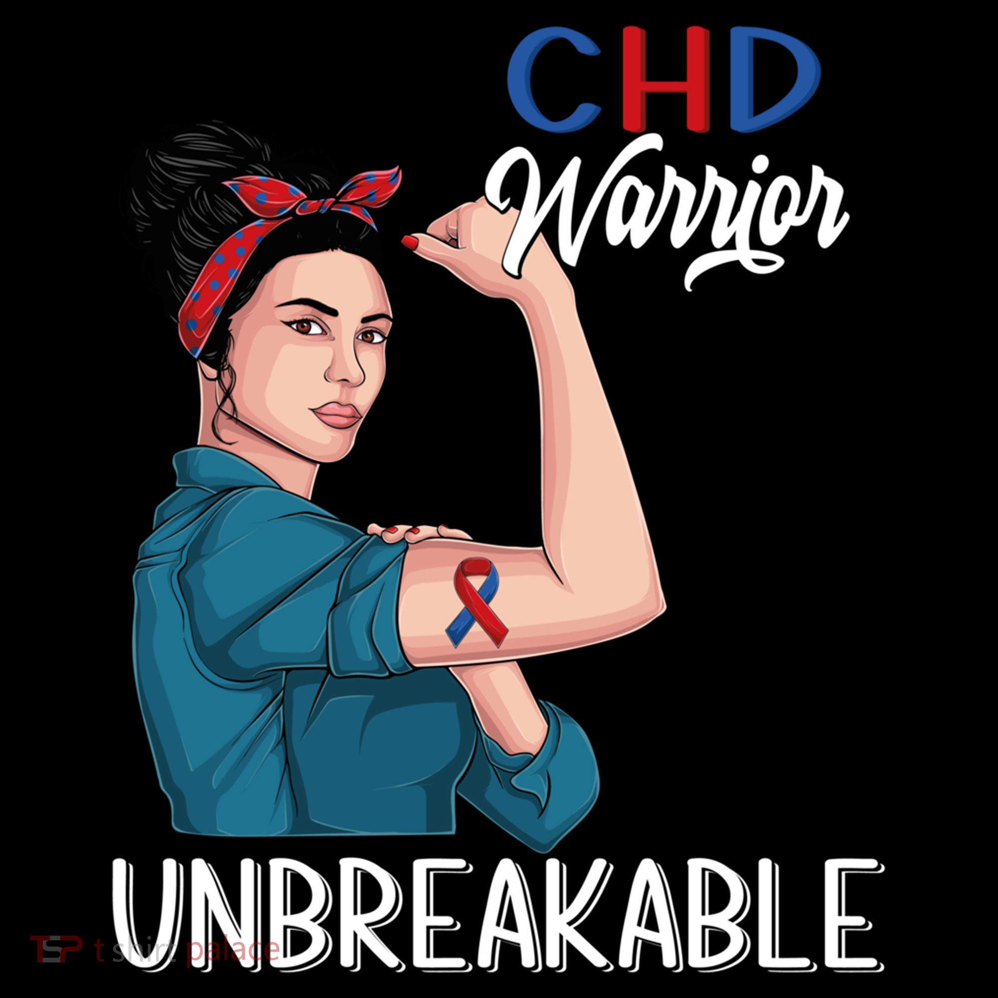 Chd Awareness Congenital Heart Defect Warrior Unbreakable Gift Backpack