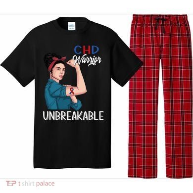 Chd Awareness Congenital Heart Defect Warrior Unbreakable Gift Pajama Set