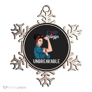 Chd Awareness Congenital Heart Defect Warrior Unbreakable Gift Ornament