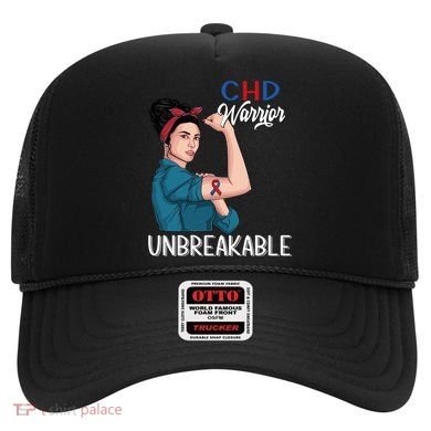 Chd Awareness Congenital Heart Defect Warrior Unbreakable Gift Hat