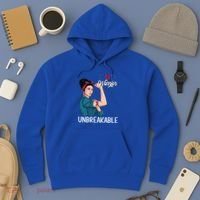 Chd Awareness Congenital Heart Defect Warrior Unbreakable Gift Hoodie thumb 3