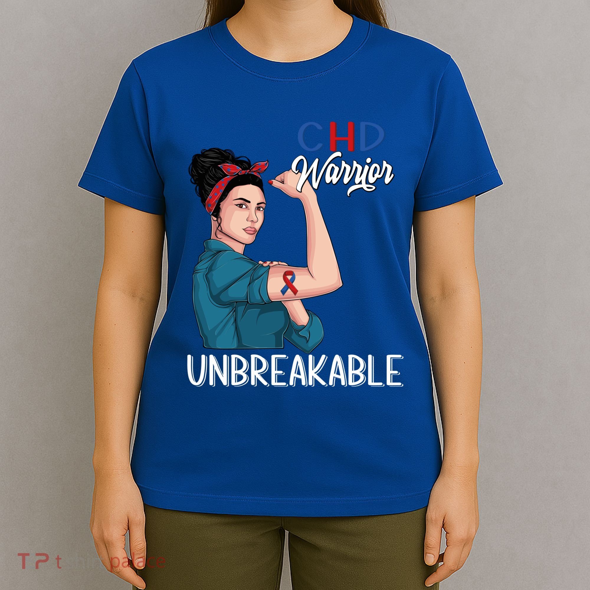 Chd Awareness Congenital Heart Defect Warrior Unbreakable Gift T-Shirt