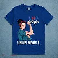 Chd Awareness Congenital Heart Defect Warrior Unbreakable Gift T-Shirt thumb 5