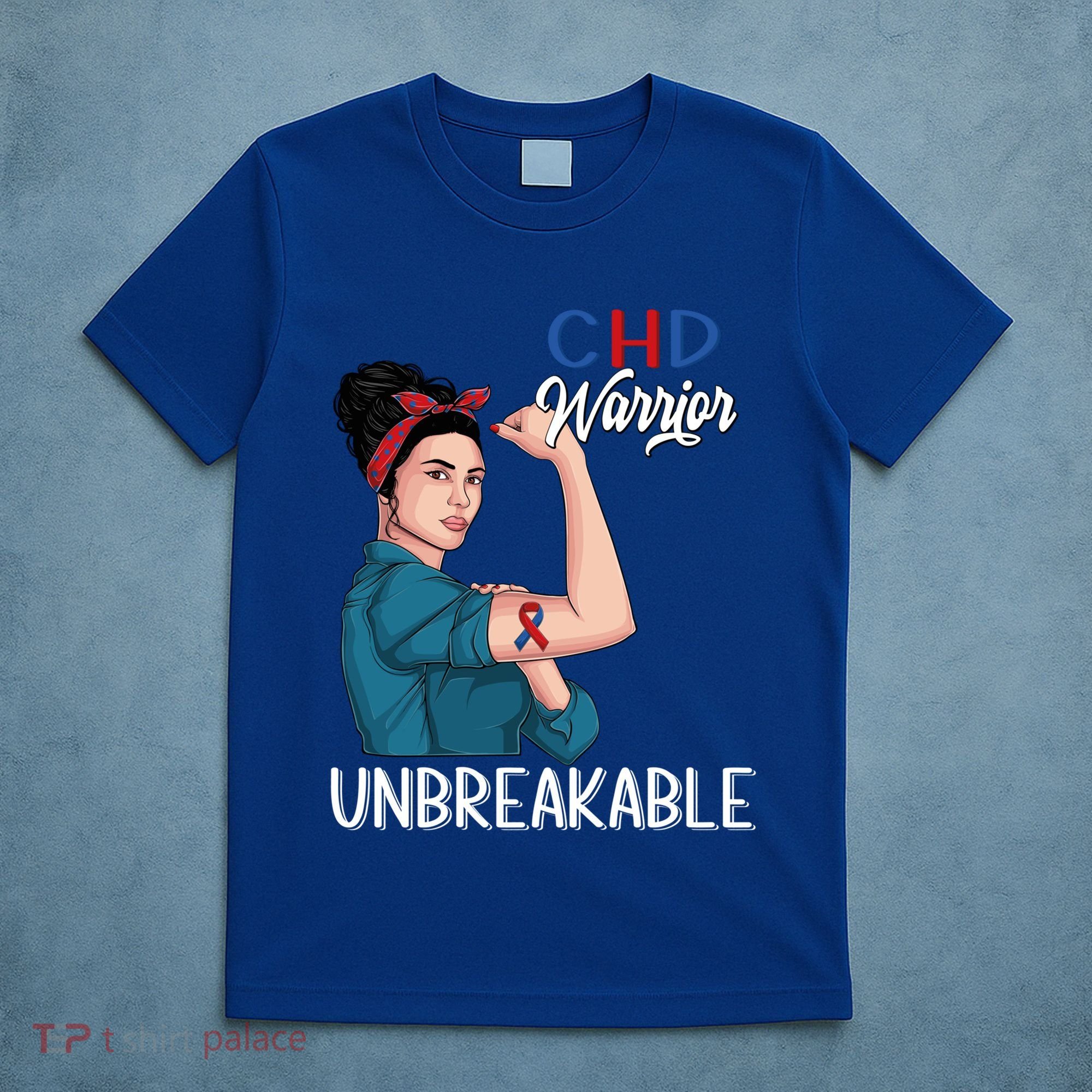 Chd Awareness Congenital Heart Defect Warrior Unbreakable Gift T-Shirt