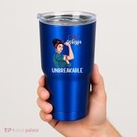 Chd Awareness Congenital Heart Defect Warrior Unbreakable Gift Tumbler thumb 2