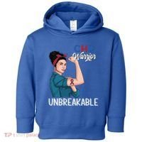 Chd Awareness Congenital Heart Defect Warrior Unbreakable Gift Toddler Hoodie thumb 0