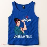 Chd Awareness Congenital Heart Defect Warrior Unbreakable Gift Tank Top thumb 2
