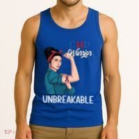 Chd Awareness Congenital Heart Defect Warrior Unbreakable Gift Tank Top thumb 3