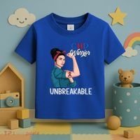 Chd Awareness Congenital Heart Defect Warrior Unbreakable Gift Toddler T-Shirt thumb 3
