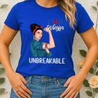 Chd Awareness Congenital Heart Defect Warrior Unbreakable Gift Women's T-Shirt thumb 2