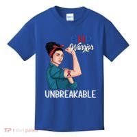 Chd Awareness Congenital Heart Defect Warrior Unbreakable Gift Kids T-Shirt thumb 0