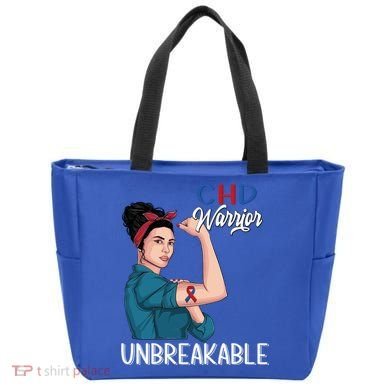 Chd Awareness Congenital Heart Defect Warrior Unbreakable Gift Tote Bag