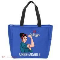 Chd Awareness Congenital Heart Defect Warrior Unbreakable Gift Tote Bag thumb 0