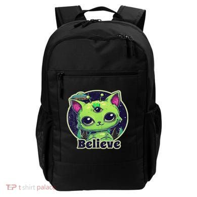 Cute Alien Cat Belive In Ufo Kawaii Backpack