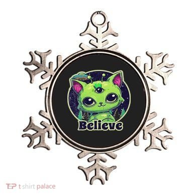 Cute Alien Cat Belive In Ufo Kawaii Ornament