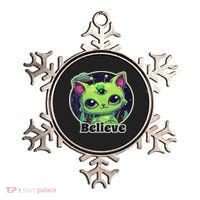 Cute Alien Cat Belive In Ufo Kawaii Ornament thumb 0