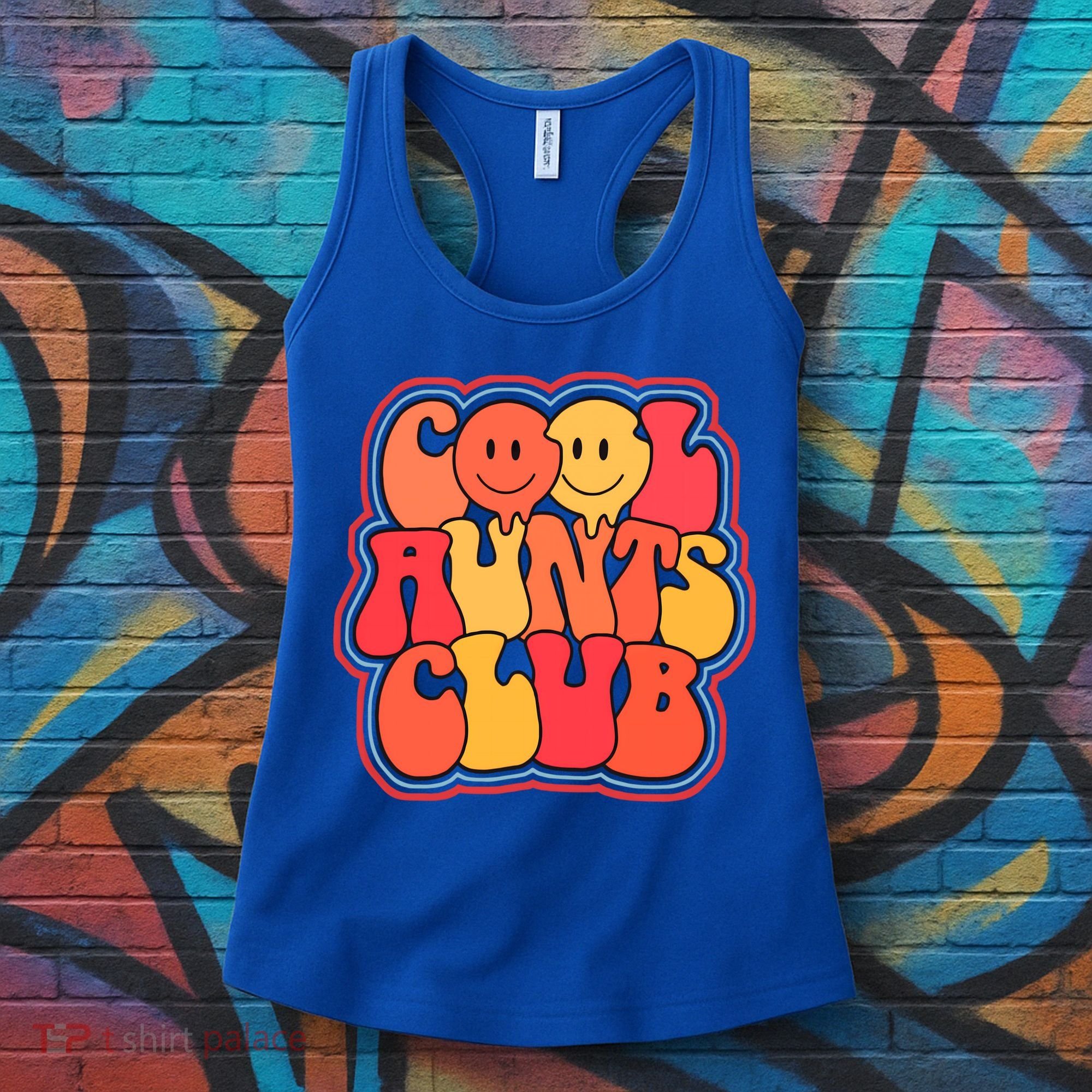 Cool Aunts Club Cute Groovy Aunt Life Auntie Gift Women's Tank Top