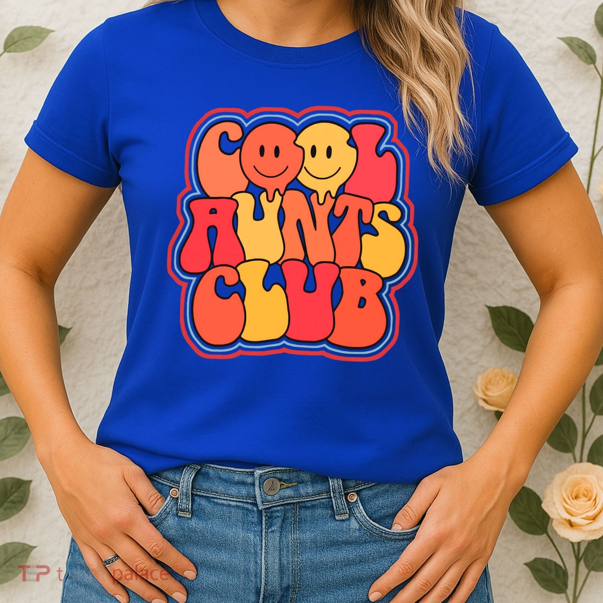 Cool Aunts Club Cute Groovy Aunt Life Auntie Gift Women's T-Shirt