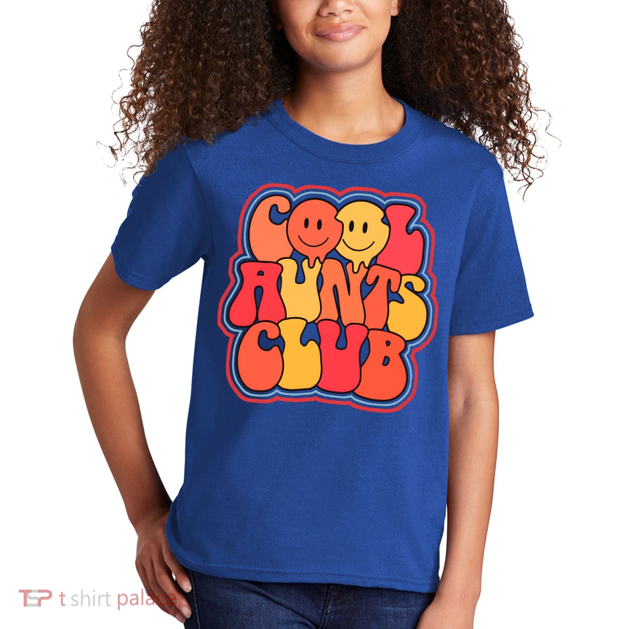 Cool Aunts Club Cute Groovy Aunt Life Auntie Gift Kids T-Shirt