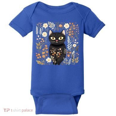 Cottagecore Aesthetic Cat Gift Baby Bodysuit