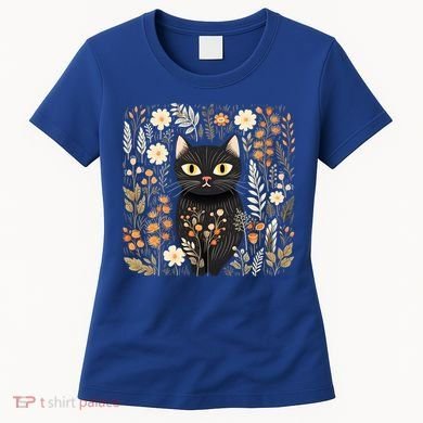 Cottagecore Aesthetic Cat Gift Women's T-Shirt
