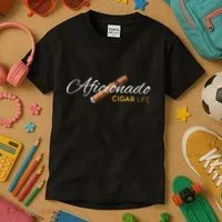 Cigar Aficionado. Cigar Life Kids T-Shirt thumb 3