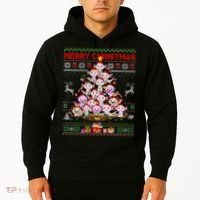 Cute Axolotl Christmas Tree Ugly Sweater   Hoodie thumb 2
