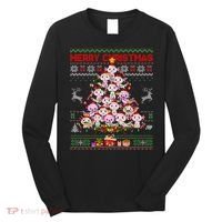 Cute Axolotl Christmas Tree Ugly Sweater   Long Sleeve Shirt thumb 0