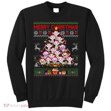 Cute Axolotl Christmas Tree Ugly Sweater   Sweatshirt