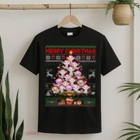 Cute Axolotl Christmas Tree Ugly Sweater   T-Shirt thumb 2