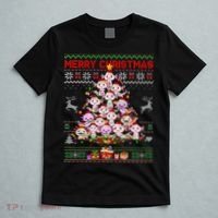 Cute Axolotl Christmas Tree Ugly Sweater   T-Shirt thumb 5