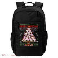 Cute Axolotl Christmas Tree Ugly Sweater   Backpack thumb 0